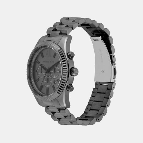 Lexington Men Quartz Black Dial Chronograph Stainless Steel Watch MK9154