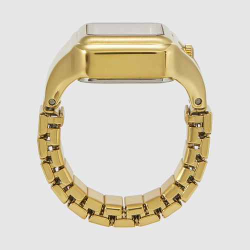 Raquel Watch Ring Women Quartz Gold Dial Analog Stainless Steel Watch ES5343