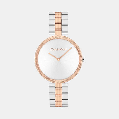 Gleam Women Quartz Silver Dial Analog Stainless Steel Watch 25100040