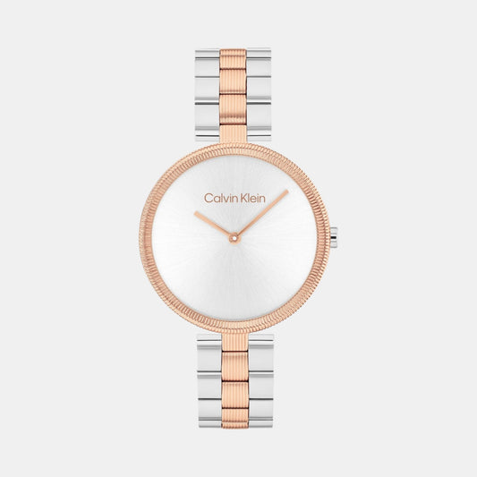Gleam Women Quartz Silver Dial Analog Stainless Steel Watch 25100040