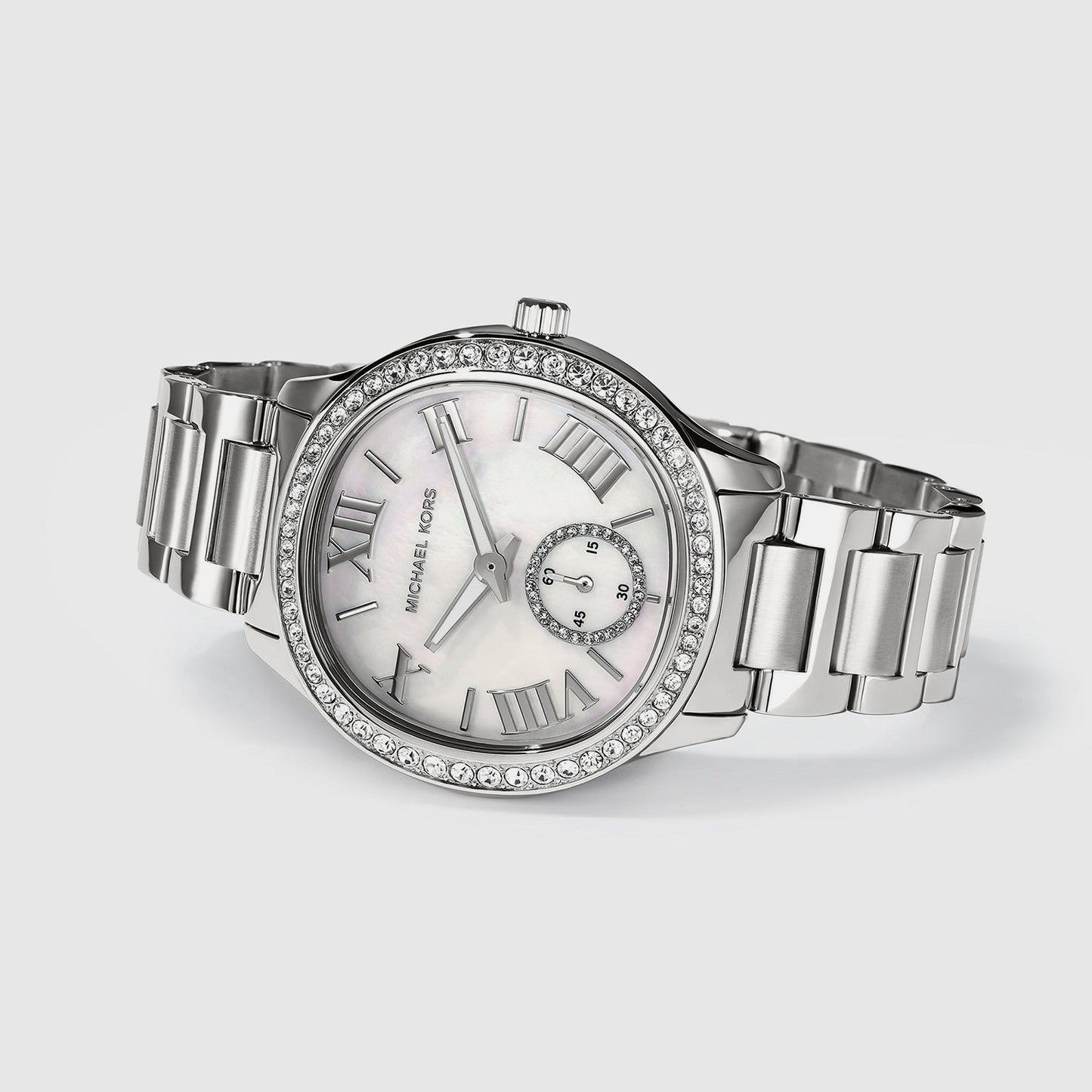 Sage Women Quartz White Dial Analog Stainless Steel Watch MK4807