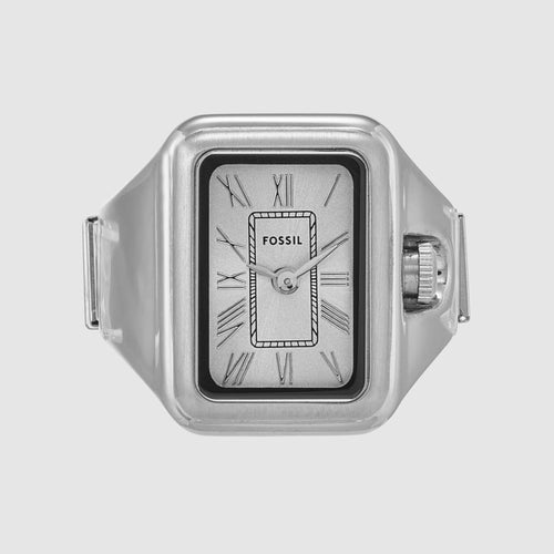 Raquel Watch Ring Women Quartz Silver Dial Analog Stainless Steel Watch ES5344