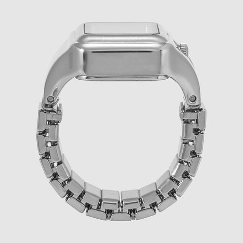 Raquel Watch Ring Women Quartz Silver Dial Analog Stainless Steel Watch ES5344