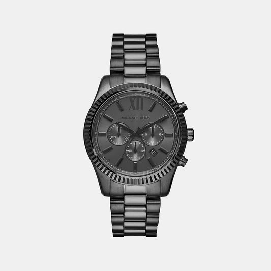 Lexington Men Quartz Black Dial Chronograph Stainless Steel Watch MK9154
