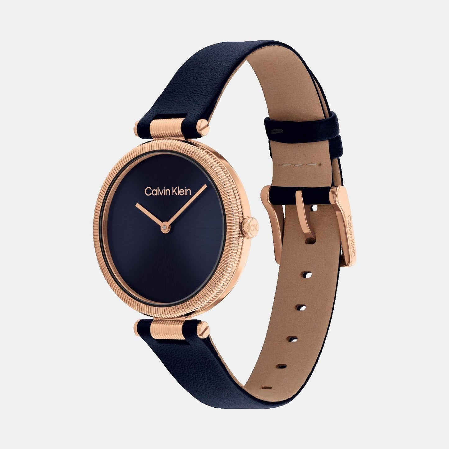 Gleam Women Quartz Blue Dial Analog Leather Watch 25100041