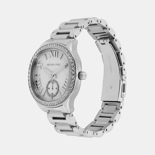 Sage Women Quartz White Dial Analog Stainless Steel Watch MK4807