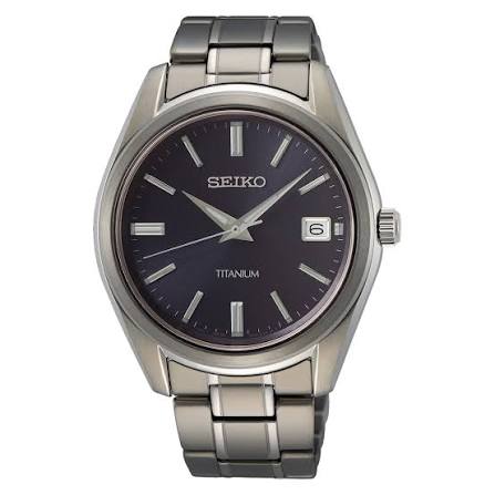 Seiko Classic Titanium Men's Quartz Watch - SUR373P1