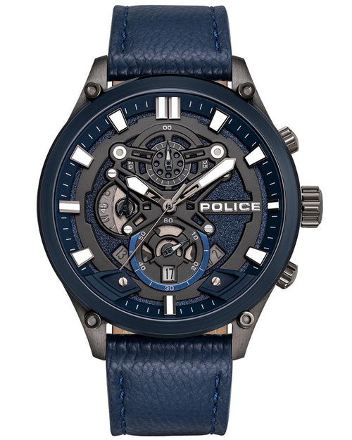Police Men Round Navy Watches PLPEWGC0052406