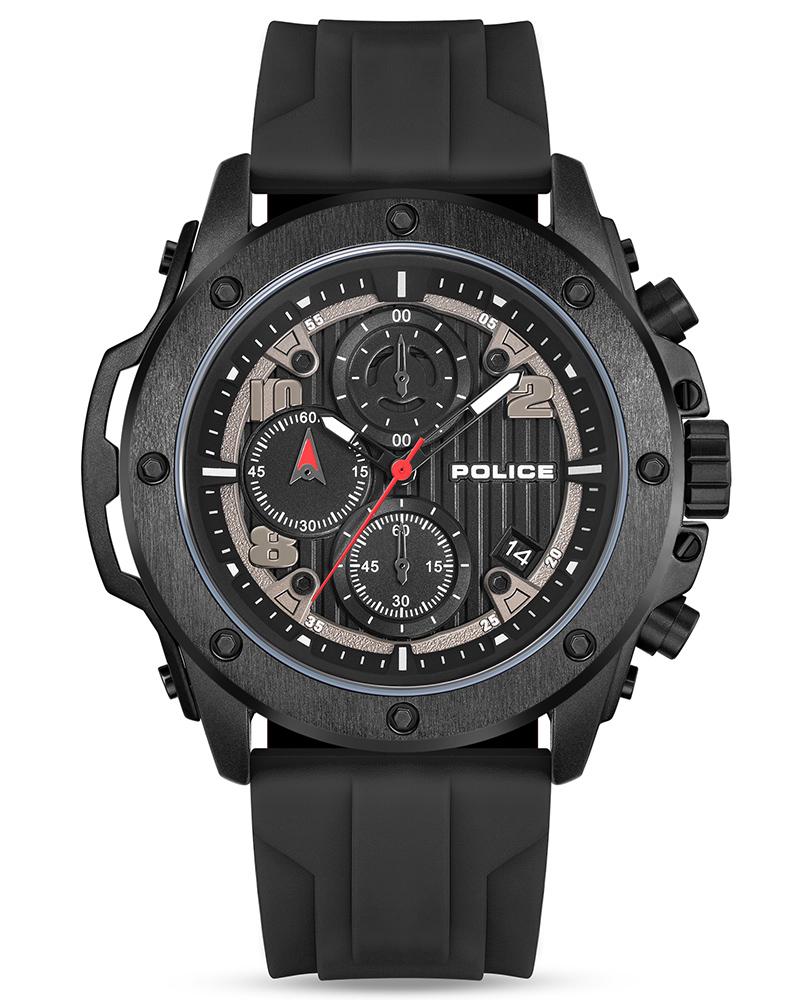 Police Men Round Black Watches PLPEWGO00777X1