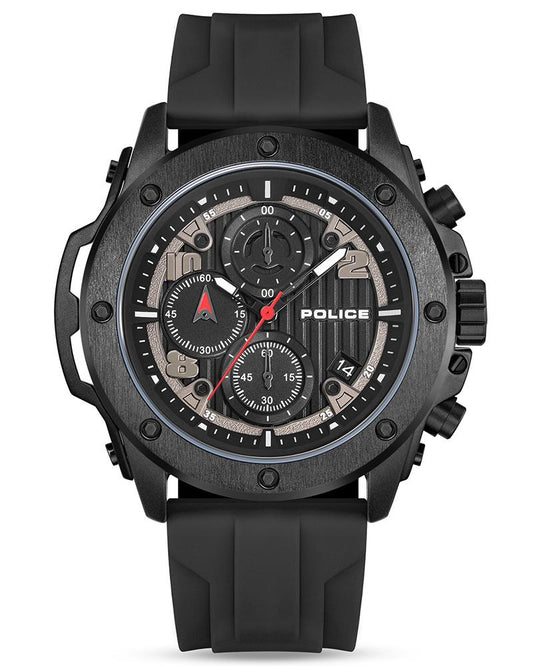 Police Men Round Black Watches PLPEWGO00777X1