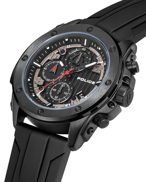 Police Men Round Black Watches PLPEWGO00777X1