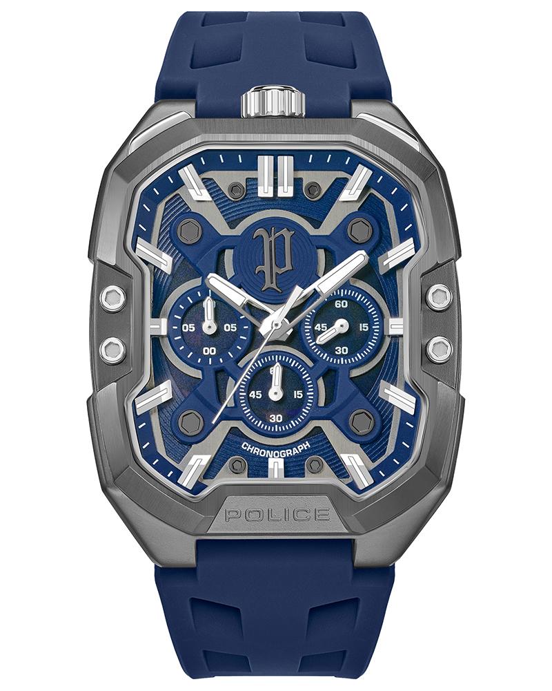Police Men Round Blue Watches PLPEWGO0092205W