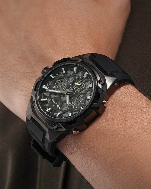 Police Men Round Black Watches PLPEWGQ0071901W
