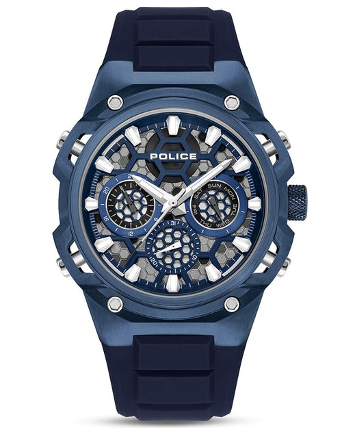 Police Men Round Blue Watches PLPEWGQ0071903