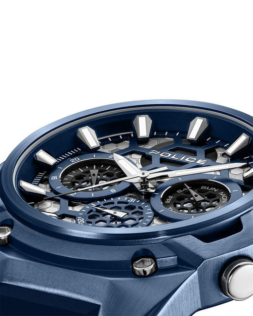 Police Men Round Blue Watches PLPEWGQ0071903