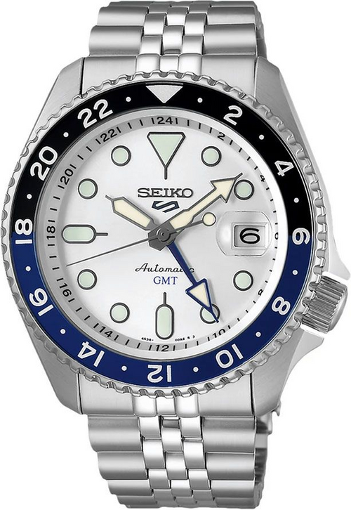Seiko 5 Sports SKX GMT Sky Blue, Silver Cloud - SSK033K1