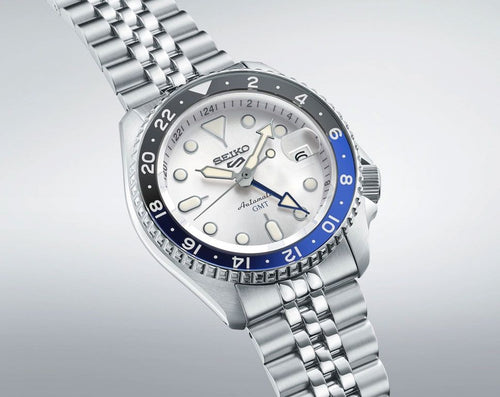 Seiko 5 Sports SKX GMT Sky Blue, Silver Cloud - SSK033K1