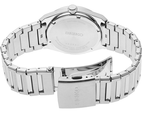Seiko Dress Men Quartz Blue Dial Analog Stainless Steel Watch SUR599P1
