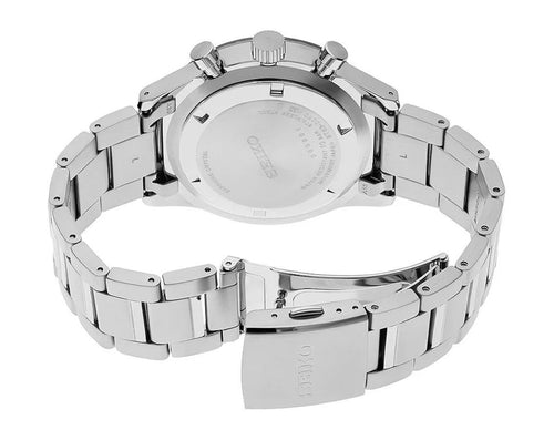 Men's Quartz Chronograph Watch with Three Sub-dials - SSB445P1