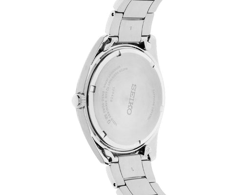 Seiko Dress Men Quartz Pink Dial Analog Stainless Steel Watch SUR523P1
