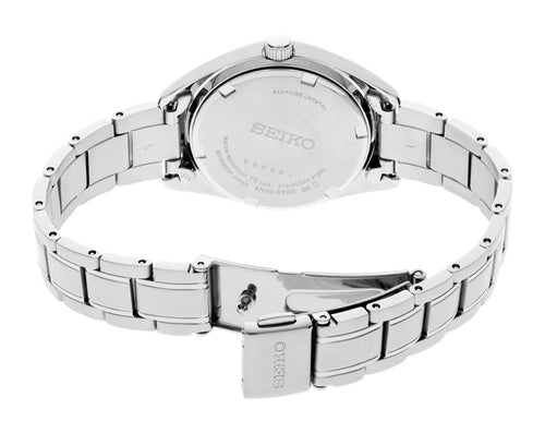 Seiko Dress Women Quartz Pink Dial Analog Stainless Steel Watch SUR529P1