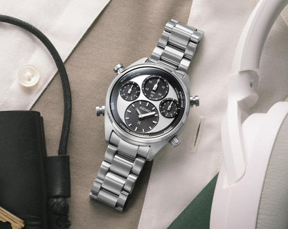 Seiko Prospex Panda One Hundredth of a Second Speedtimer Solar Chronograph - SFJ001P1