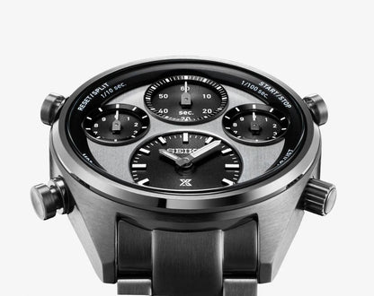 Seiko Prospex Panda One Hundredth of a Second Speedtimer Solar Chronograph - SFJ001P1