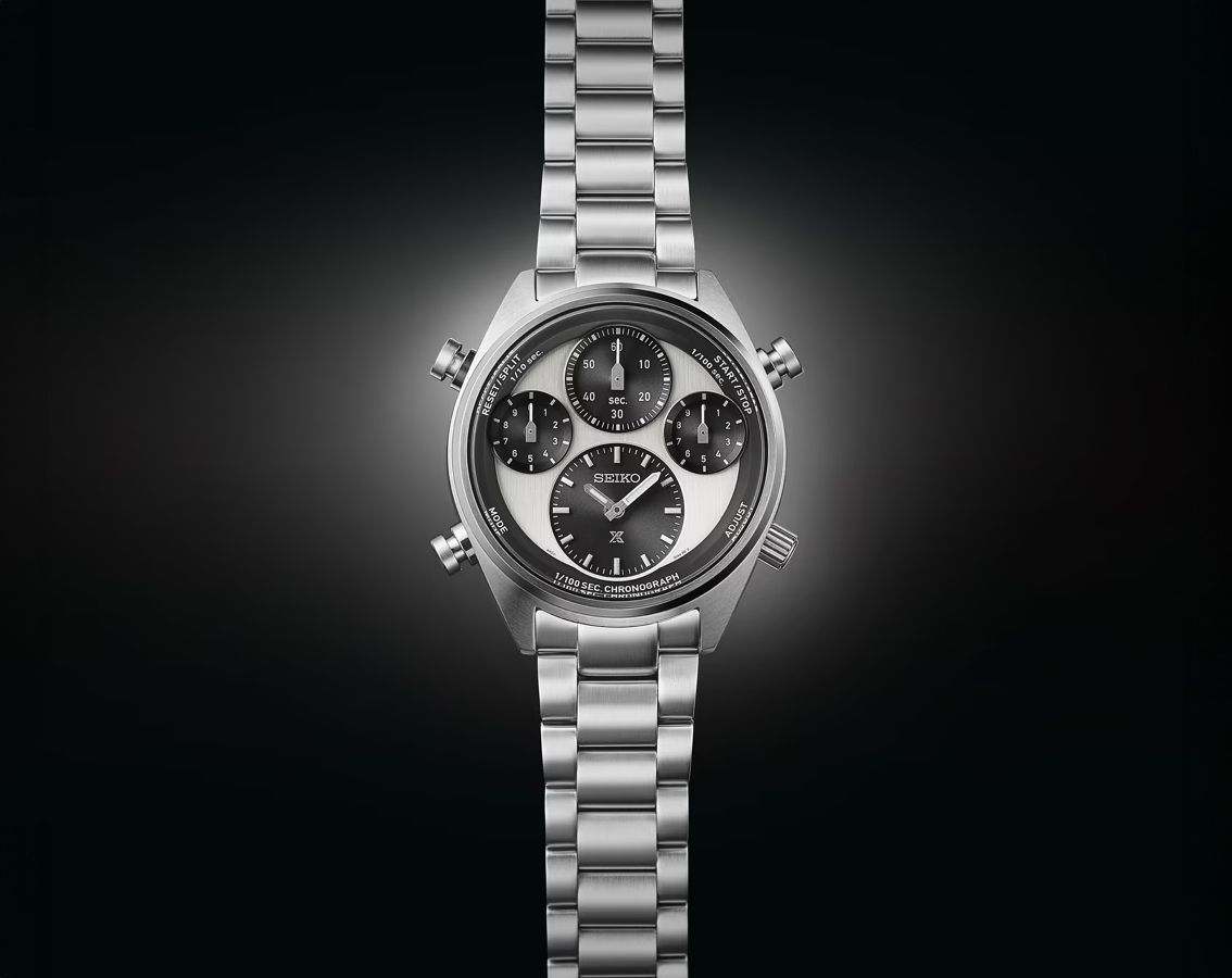 Seiko Prospex Panda One Hundredth of a Second Speedtimer Solar Chronograph - SFJ001P1
