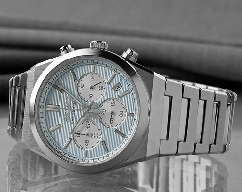Seiko Conceptual Men Quartz Blue Dial Chronograph Stainless Steel Watch - SSB459P1