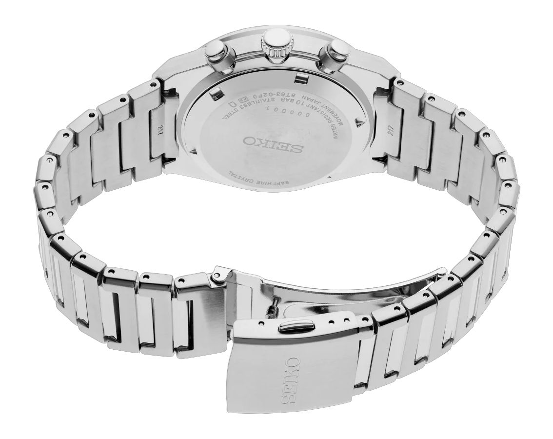 Seiko Conceptual Men Quartz Blue Dial Chronograph Stainless Steel Watch - SSB459P1
