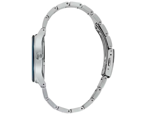 Seiko Dress Men Quartz Blue Dial Analog Stainless Steel Watch SUR559P1