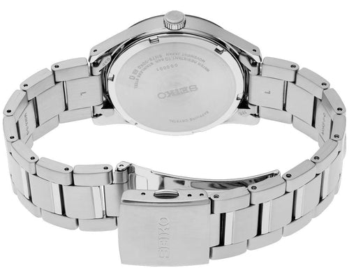 Seiko Dress Men Quartz Blue Dial Analog Stainless Steel Watch SUR559P1