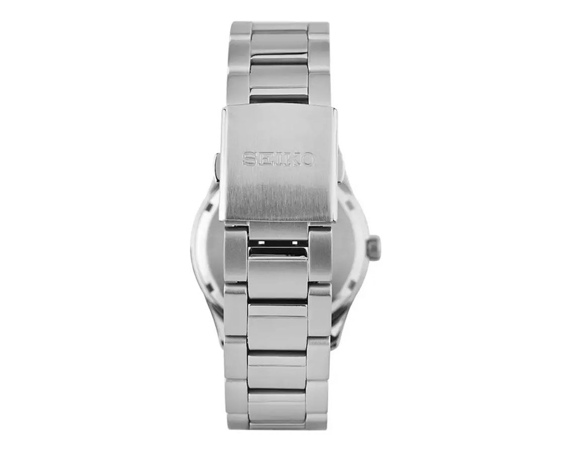 Seiko Dress Men Quartz Blue Dial Analog Stainless Steel Watch SUR559P1