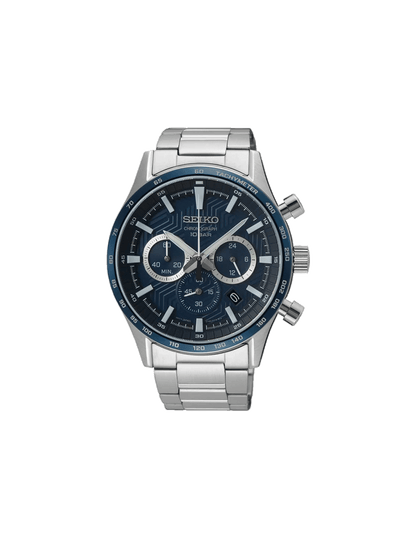 Men's Quartz Chronograph Watch with Three Sub-dials - SSB445P1