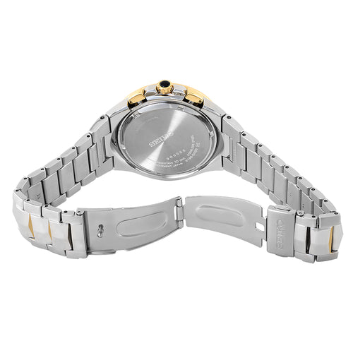 Seiko Coutura Solar Chronograph, Two-Tone Green Dial - SSC764P1