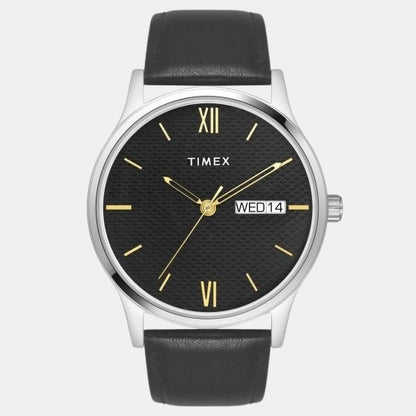 Classics Men Quartz Dial Analog Leather Watch TW0TG8309