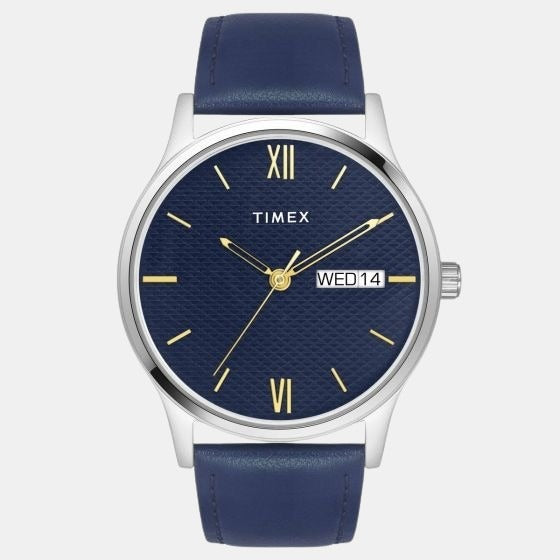 Classics Men Quartz Dial Analog Leather Watch TW0TG8310