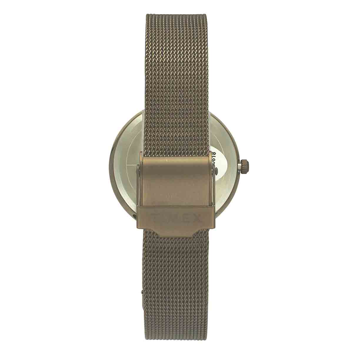 Timex Fashion Women's Brown Dial Round Case 3 Hands Function Watch -TWEL11825