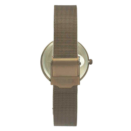 Timex Fashion Women's Brown Dial Round Case 3 Hands Function Watch -TWEL11825
