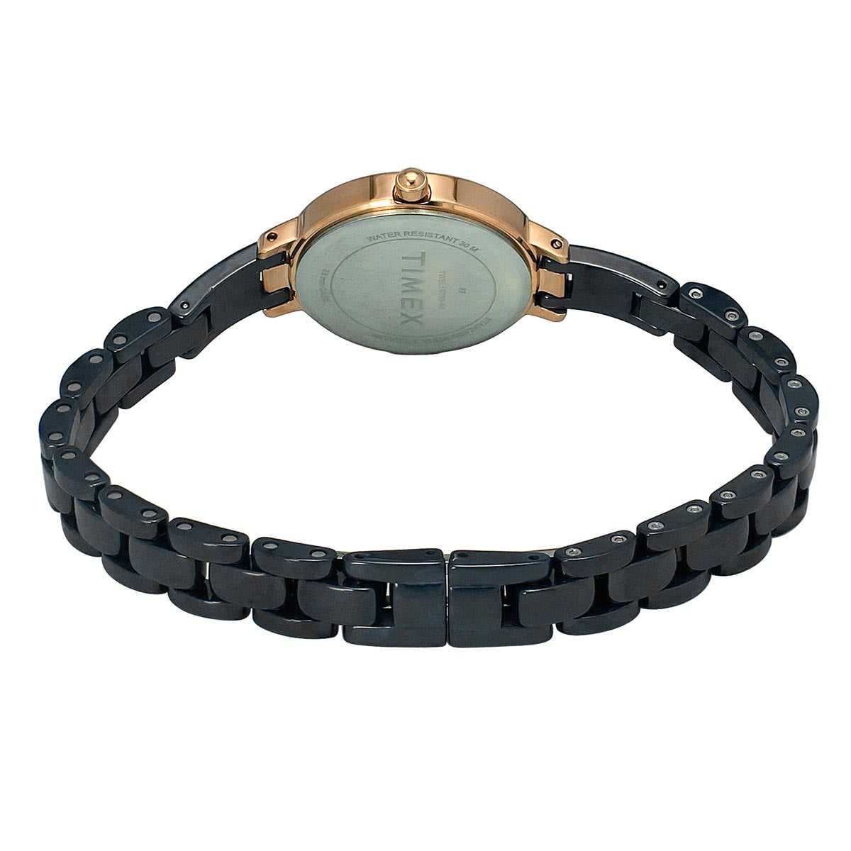 Timex Fashion Women's Mother of Pearl Dial Round Case 3 Hands Function Watch -TWEL15703